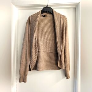 Light Brown Ribbed Knitt H&M Cardigan